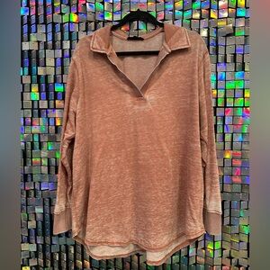 Jane Delancey Mauve Oversized Top